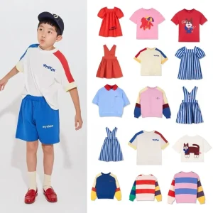 2026 Spring Summer Kids Short Sleeve T-shirts Dress