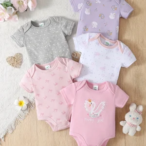 5pcs Baby Girl Romper Set