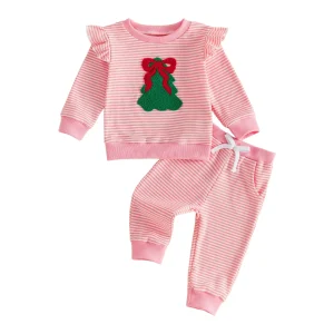 Tree Embroidery Girl Sleeve Embroidery Sweatshirt