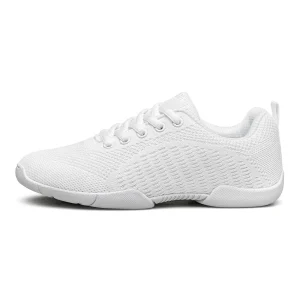 White Cheerleading  Youth Kids Girls Breathable  Dance Sneakers