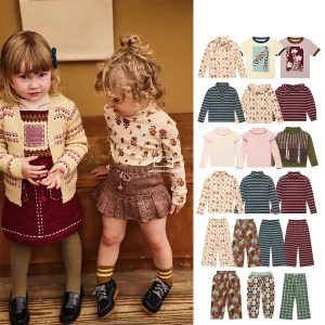 Kids Girl T Shirts  Printed Children Long Sleeve