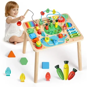 13 in 1 Montessori Activity Table for Toddler 1-3 Years